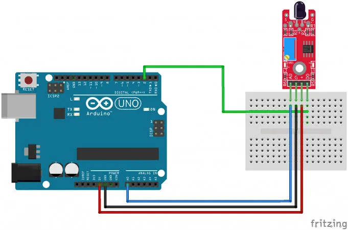 Flame Sensor Module  4 pin wiring.webp