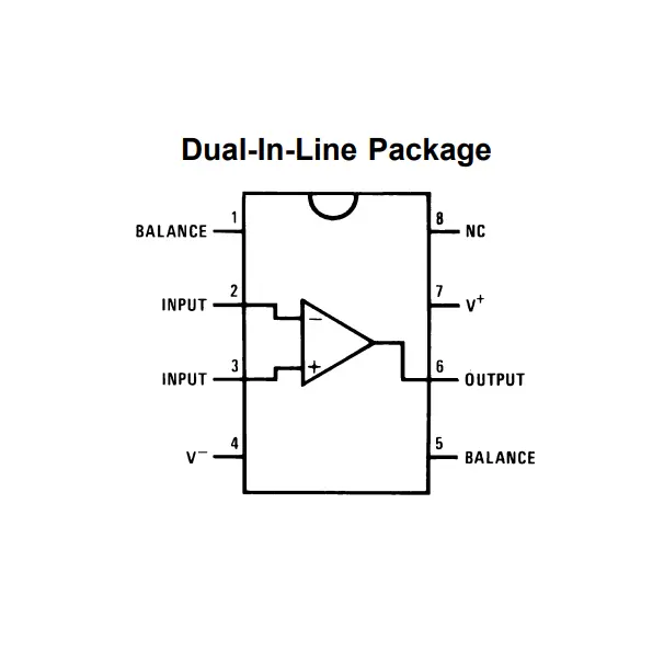 LF411 PDIP-8 FET Input Operational Amplifier 1.webp
