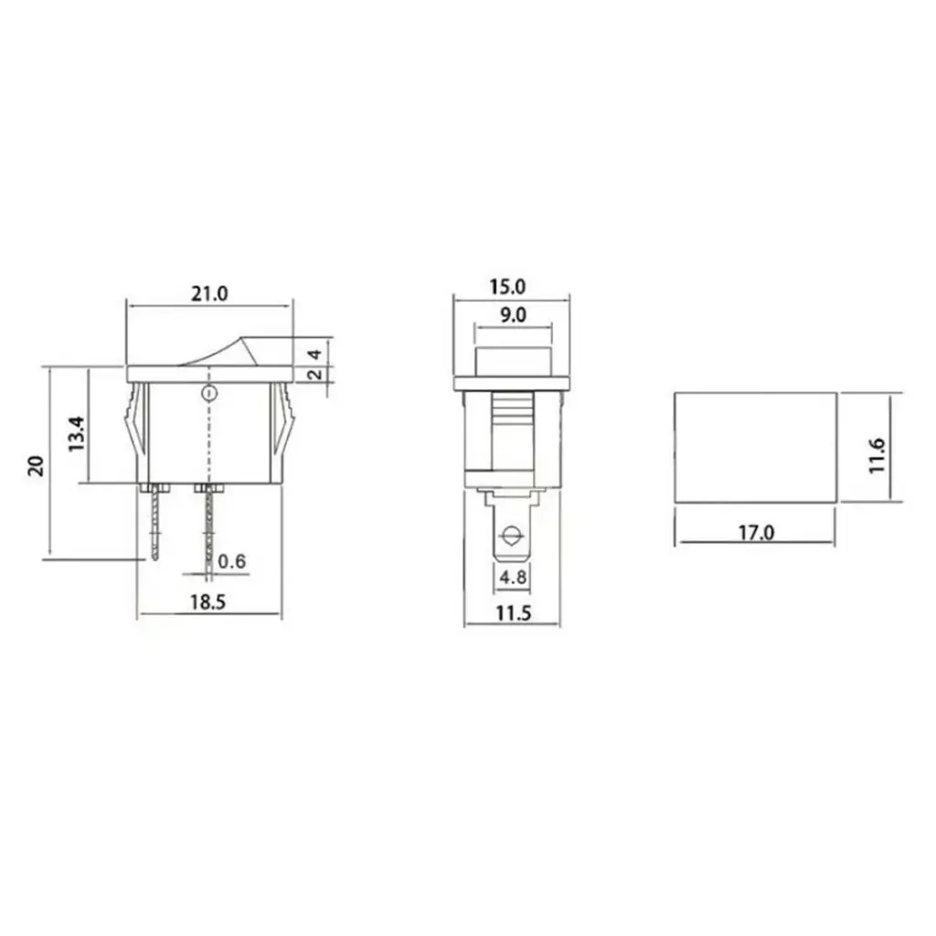 ON OFF Switch 2 Pins kcd1-101 5.webp