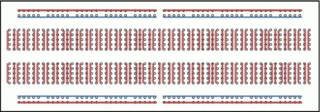 Breadboard 830 Point (not Split Power Rails).webp