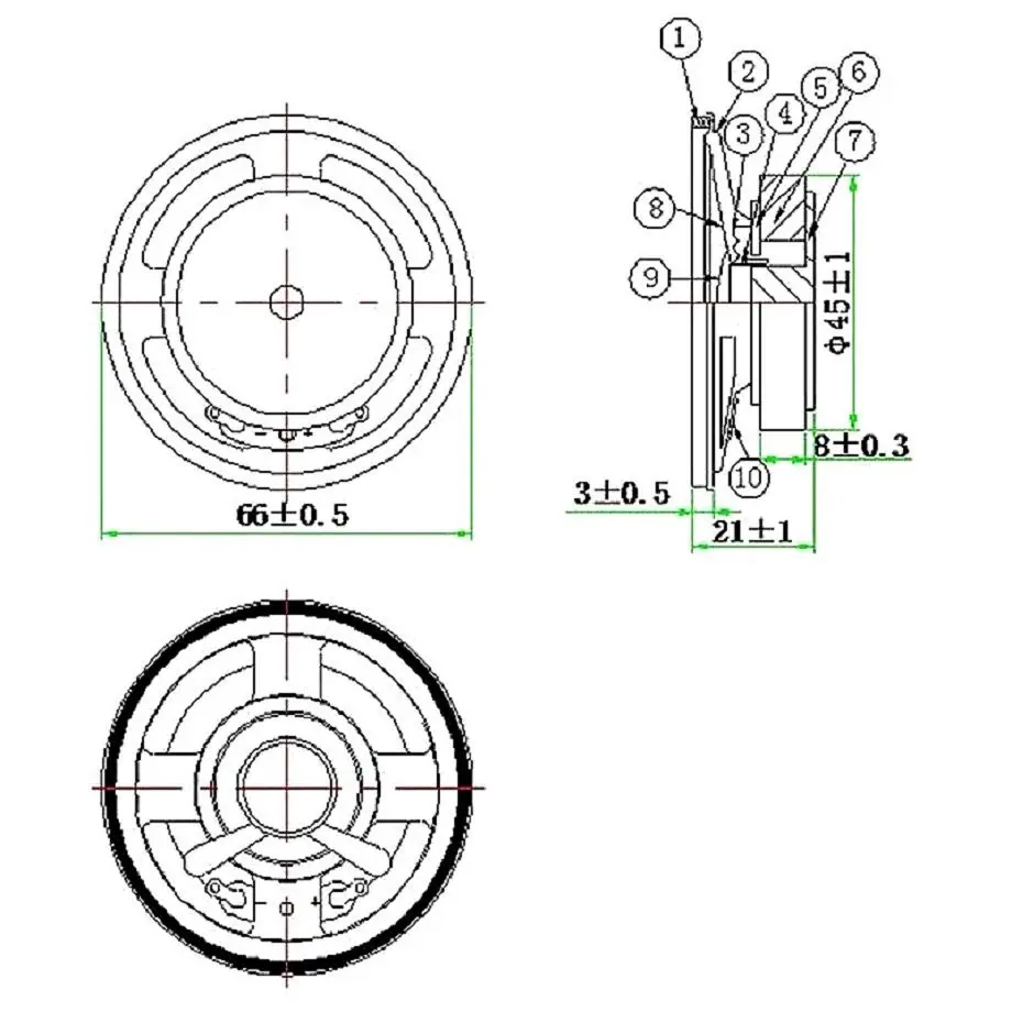 Speaker YD66-2 8Ω 3W.webp