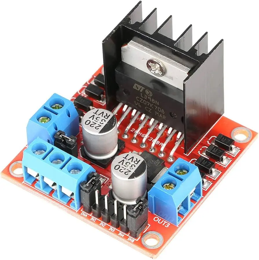 L298N Dual H‑Bridge Motor Driver