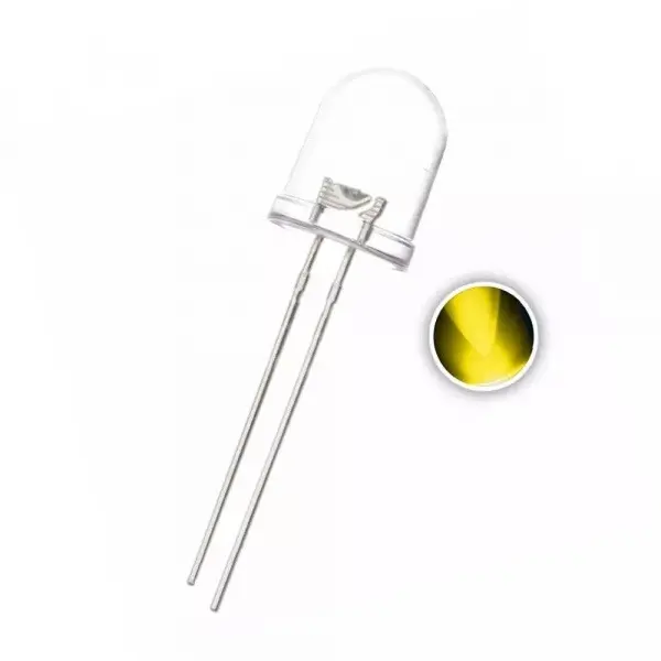  LED 10 MM Yellow (clear)