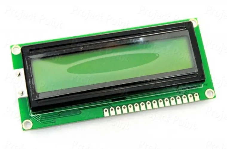 LCD 16x2 green Backlight with soldering pin
