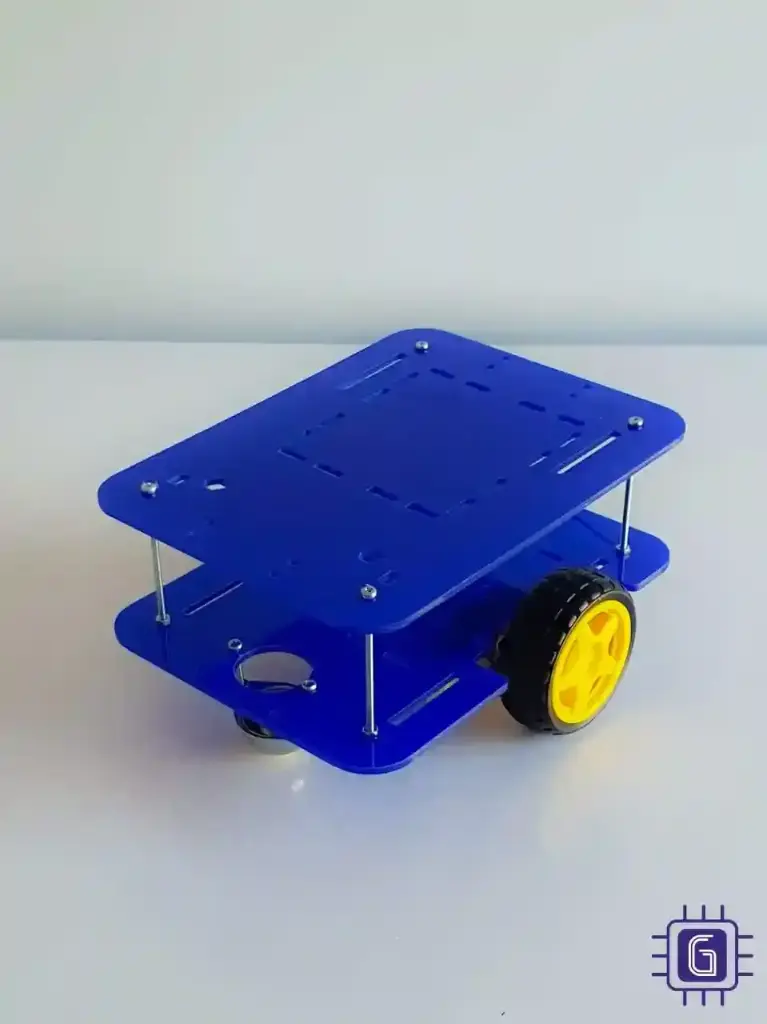 Full 2DW robot car square RC CAR with motors & wheels