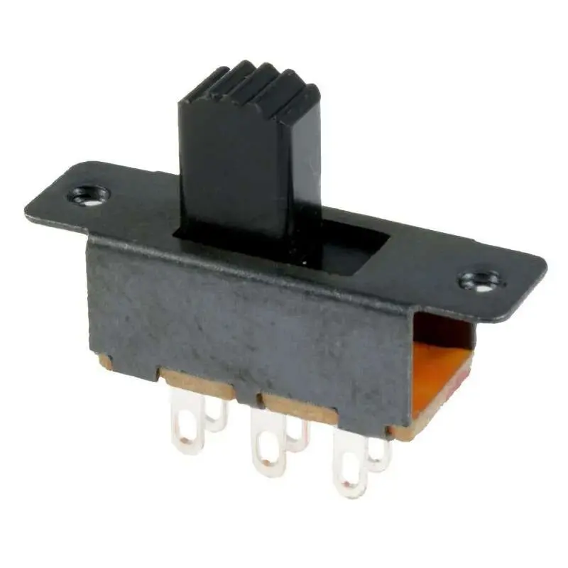  ON-OFF Slide Switch 6-Pin DPDT 2 Position 