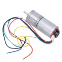 DC Motor GA25-370 with Encoder 4.4kg 130RPM 12V with Bracket 