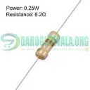 Resistor 8 ohm 0.25 W  