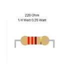 Resistor 220 ohm 0.25 W  