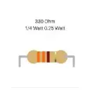 Resistor 330 ohm 0.25 W