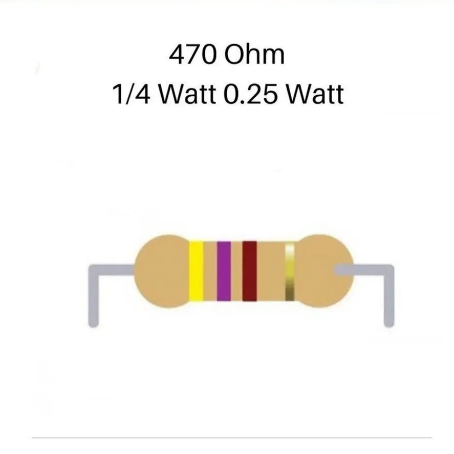 Resistor 470 ohm 0.25 W