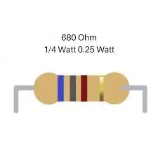 Resistor 680 ohm 0.25 W 