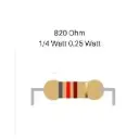 Resistor 820 ohm 0.25 W