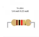 Resistor 1k ohm 0.25 W 