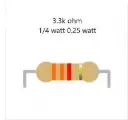Resistor 3.3k ohm 0.25 w