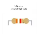 Resistor 3.9k ohm 0.25 W 