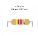 Resistor 4.7k ohm 0.25 w  