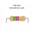 Resistor 5.6k ohm 0.25 W