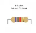Resistor 6.8k ohm 0.25 W