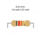 Resistor 8.2k ohm 0.25 W