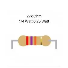 Resistor 27k ohm 0.25 W