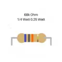 Resistor 68k ohm 0.25 W