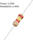 Resistor 2.4K ohm 0.25 W
