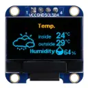 OLED Display 0.96" – Blue, I2C Interface (128×32) 