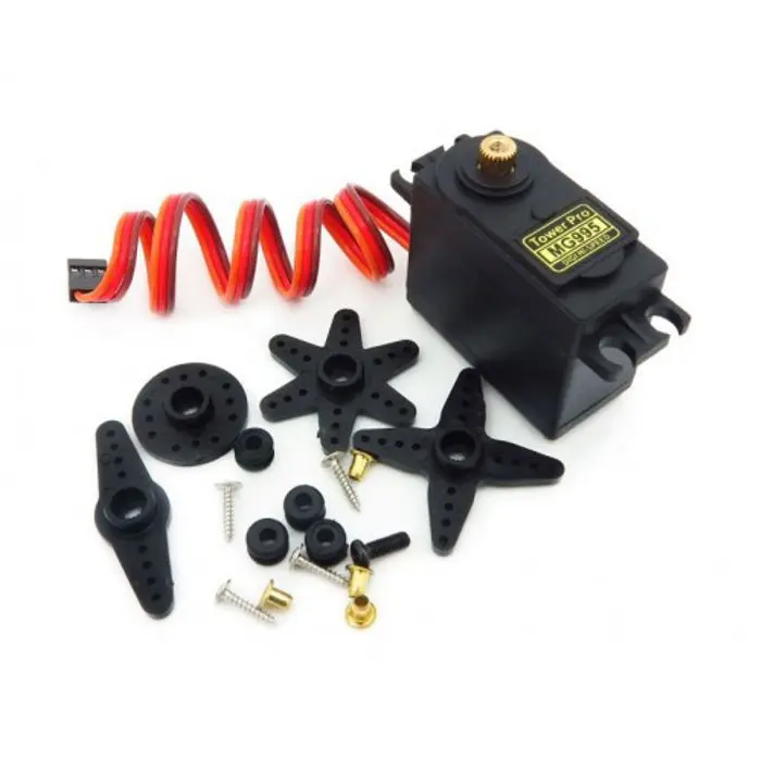 Servo Motor MG995 180° High Torque  – 11kg·cm,  Rotation (Metal Gear)