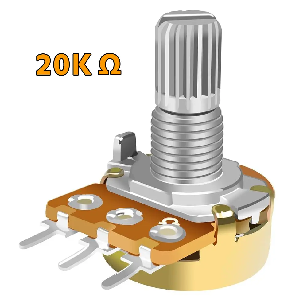 Variable Resistor (Potentiometer) 20k OHM   