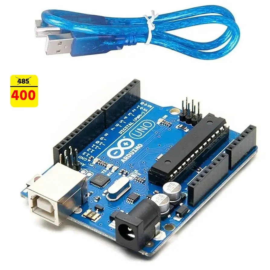 Arduino Uno R3  Clone Original Chips  + cable 30 cm