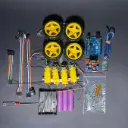 Arduino with Bluetooth robot car with 4 wheel kit (مفك هديه)