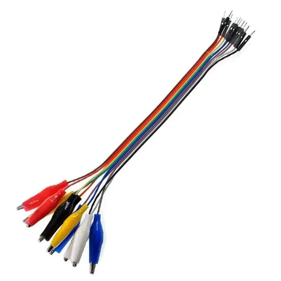 Crocodile Wires with male Jumper 30cm (1psc)