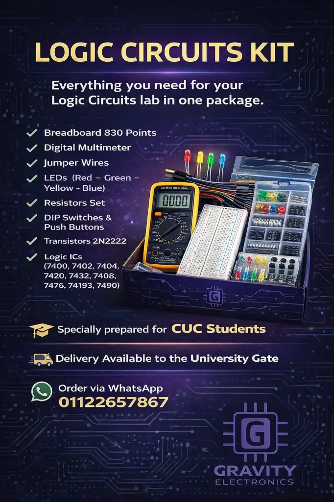 Logic Circuits kit for city university  of cairo CUC