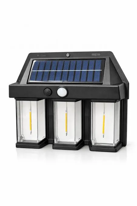 Lighting Wall Lamp with solar  charging BK-618-3 motion sensor