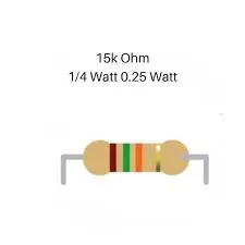 Resistor 15k ohm 0.25 w