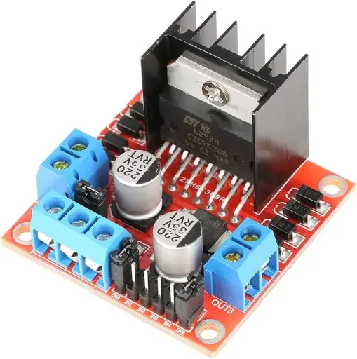 L298N Dual H‑Bridge Motor Driver