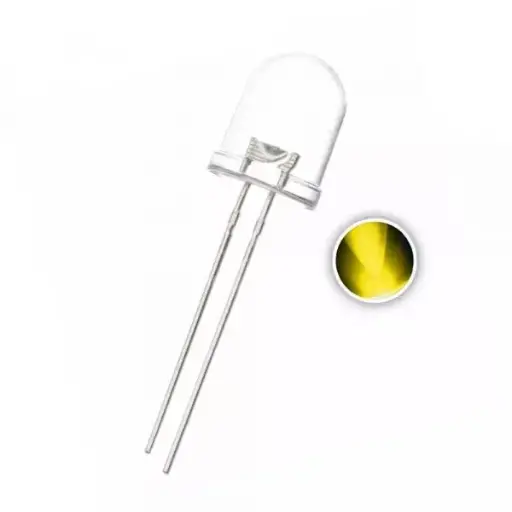  LED 10 MM Yellow (clear)