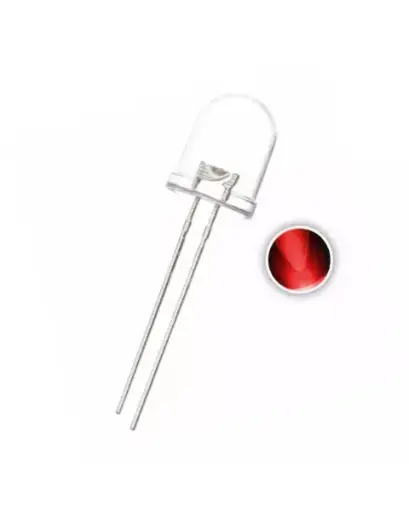  LED 10mm RED (clear)