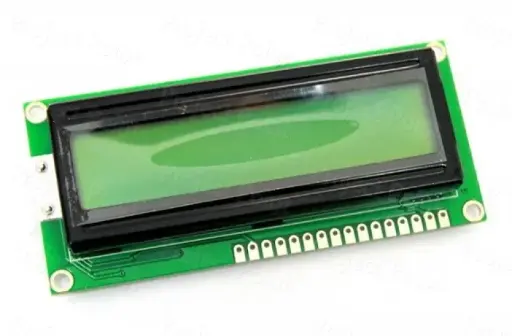 LCD 16x2 green Backlight with soldering pin