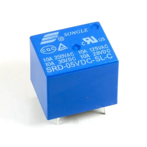  Relay SPDT 12VDC Coil 12A 5 Pin
