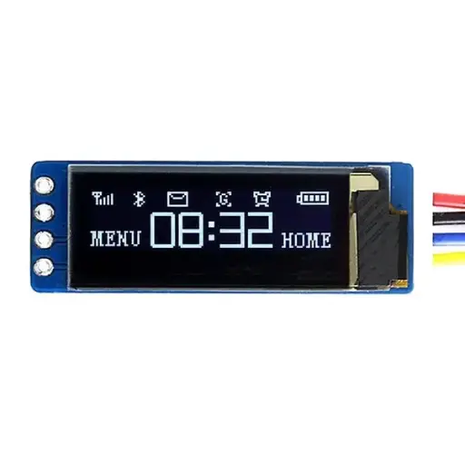 OLED Display 0.91"  – Blue, I2C Interface (128×32)