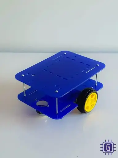 Full 2DW robot car square RC CAR with motors & wheels