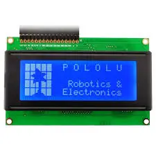  20×4 Character LCD – Blue Backlight (Soldered Header)