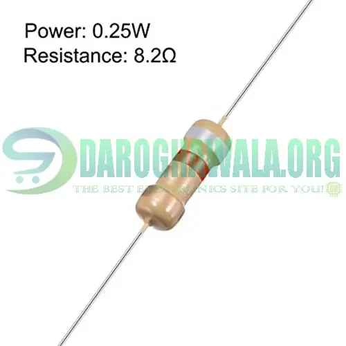 Resistor 8 ohm 0.25 W  