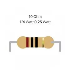 Resistor 10 ohm 0.25 W