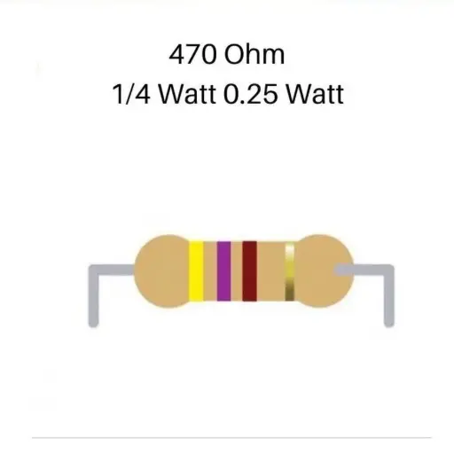 Resistor 470 ohm 0.25 W