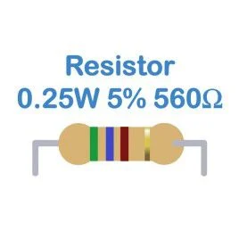 Resistor 560 ohm 0.25 W 