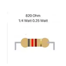 Resistor 820 ohm 0.25 W