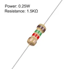 Resistor 1.5k ohm 0.25 w 